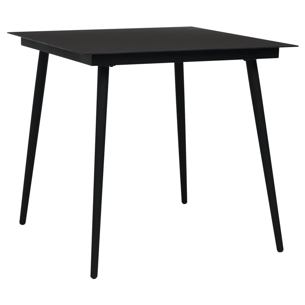 Hagespisegruppe 3 Deler Svart Pvc-Rotting