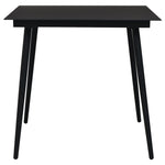 Hagespisegruppe 3 Deler Svart Pvc-Rotting