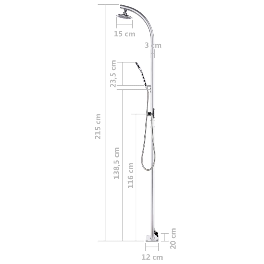 Hagedusj 215 Cm Aluminium