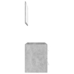 Baderomsmøbler 2 Stk Betonggrå Sponplate