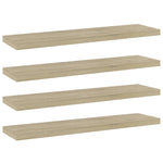 Hylleplater 4 Stk Sonoma Eik 40X10X1,5 Cm Konstruert Tre