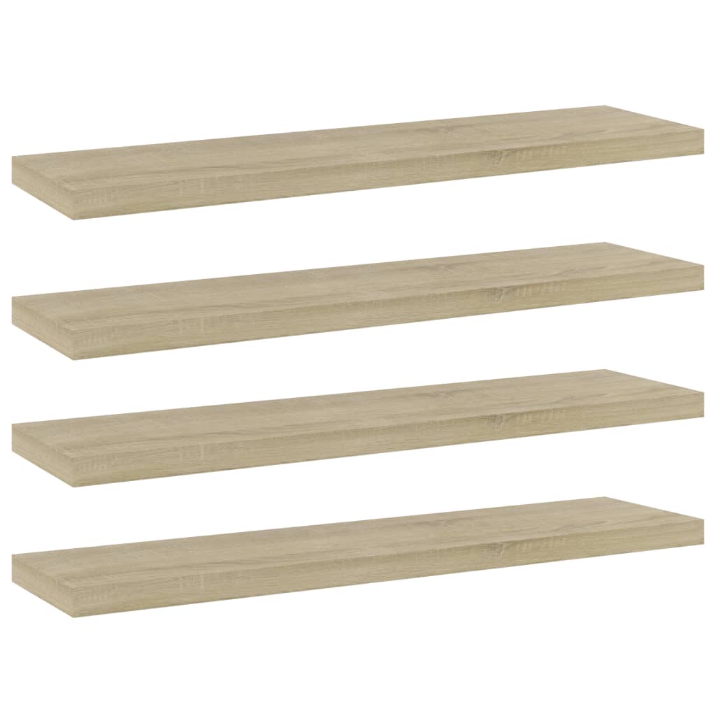 Hylleplater 4 Stk Sonoma Eik 40X10X1,5 Cm Konstruert Tre