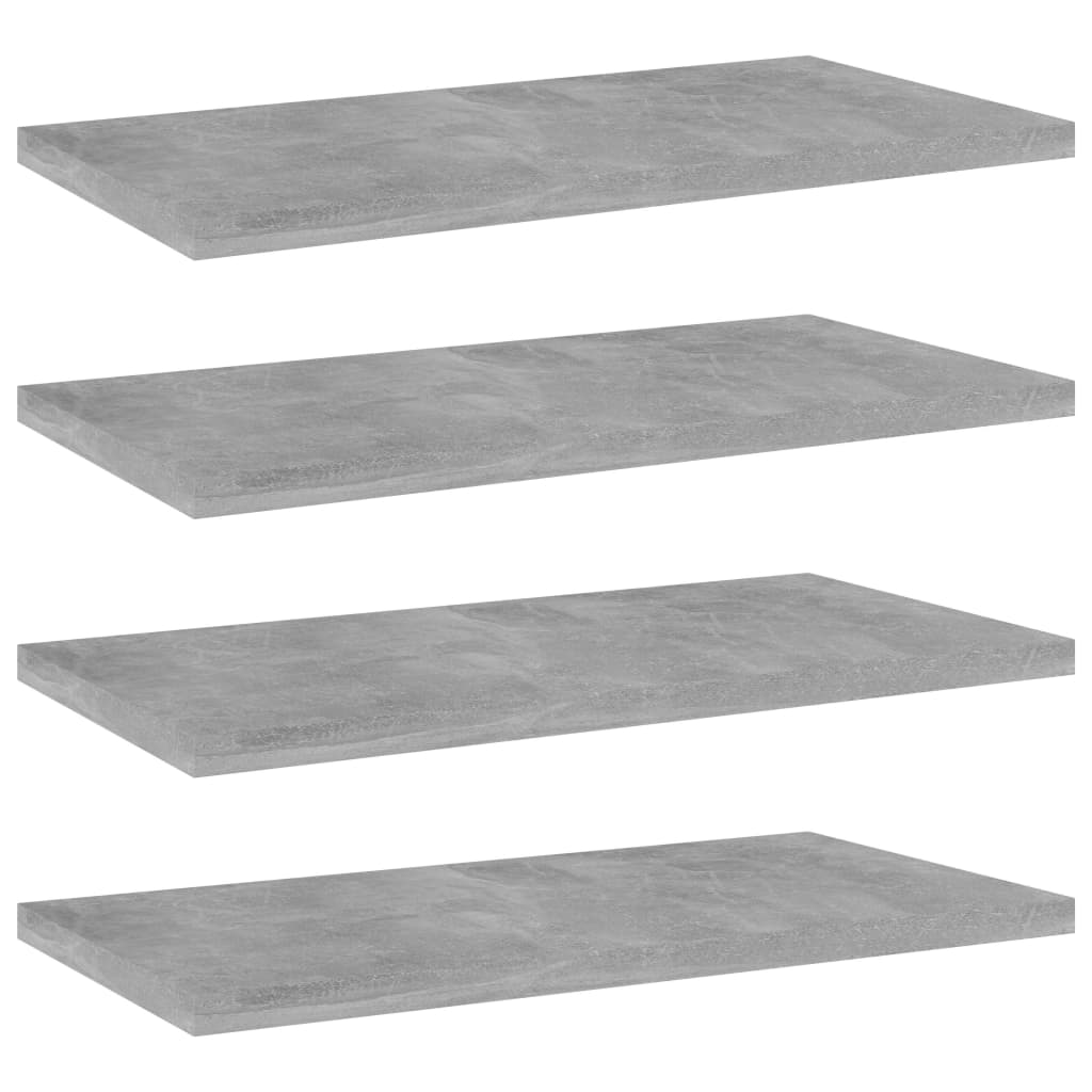 Hylleplater 8 Stk Betonggrå 40X20X1,5 Cm Konstruert Tre
