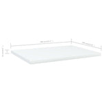 Hylleplater 4 Stk Hvit 40X30X1,5 Cm Konstruert Tre