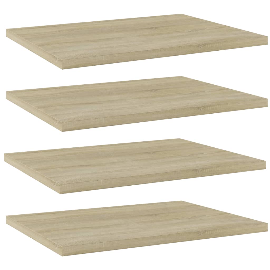 Hylleplater 4 Stk Sonoma Eik 40X30X1,5 Cm Konstruert Tre