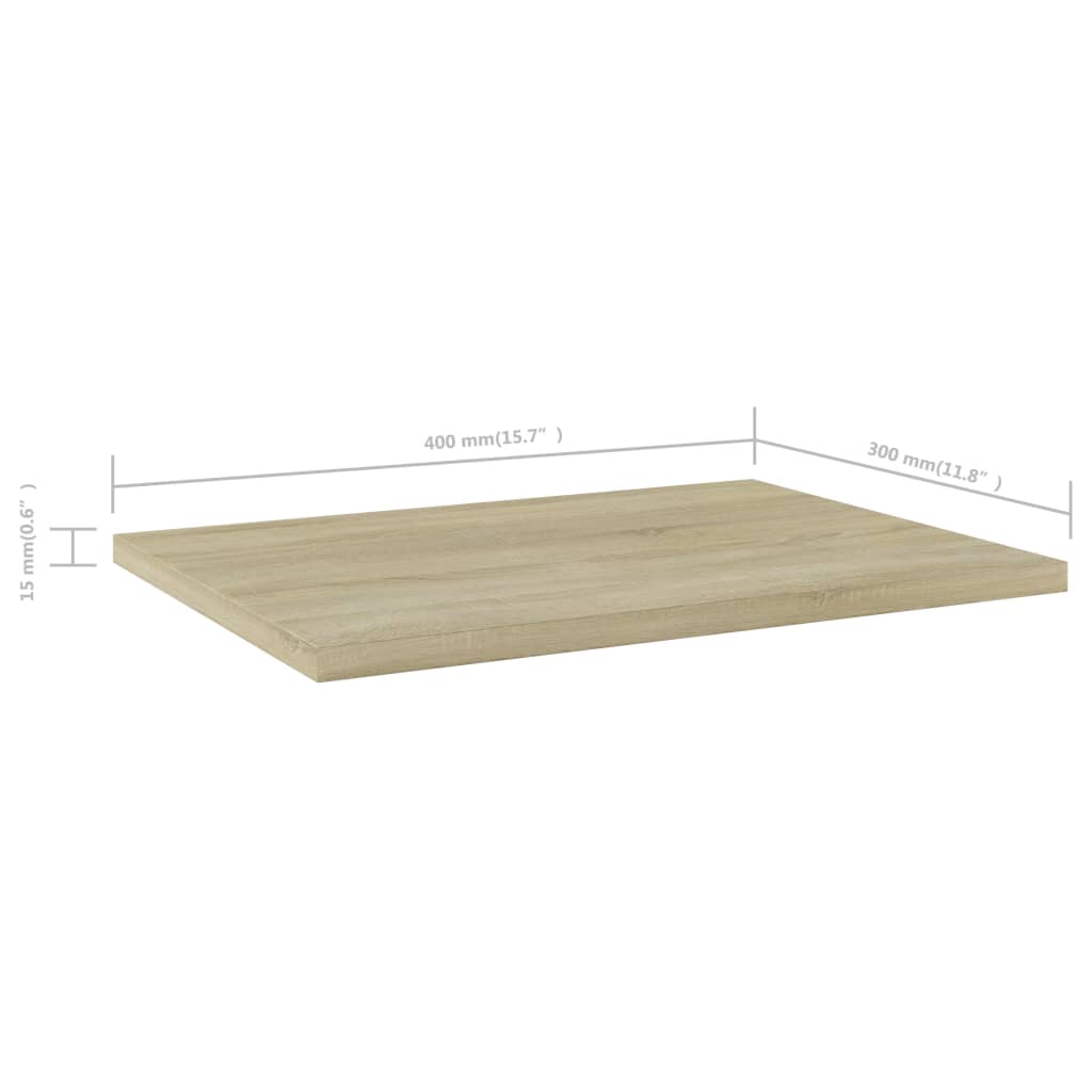 Hylleplater 4 Stk Sonoma Eik 40X30X1,5 Cm Konstruert Tre