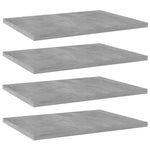 Hylleplater 4 Stk Betonggrå 40X30X1,5 Cm Konstruert Tre
