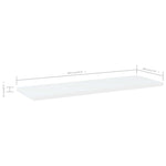 Hylleplater 4 Stk Hvit 60X20X1,5 Cm Konstruert Tre
