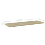 Hylleplater 4 Stk Sonoma Eik 60X20X1,5 Cm Sponplate
