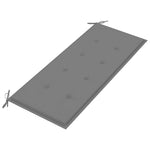 Sammenleggbar Hagebenk Med Pute 118 Cm Bambus