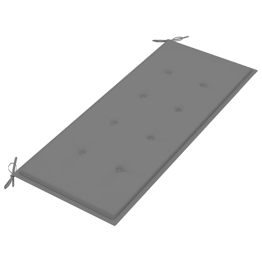 Sammenleggbar Hagebenk Med Pute 118 Cm Bambus