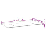Sammenleggbar Hagebenk Med Pute 118 Cm Bambus