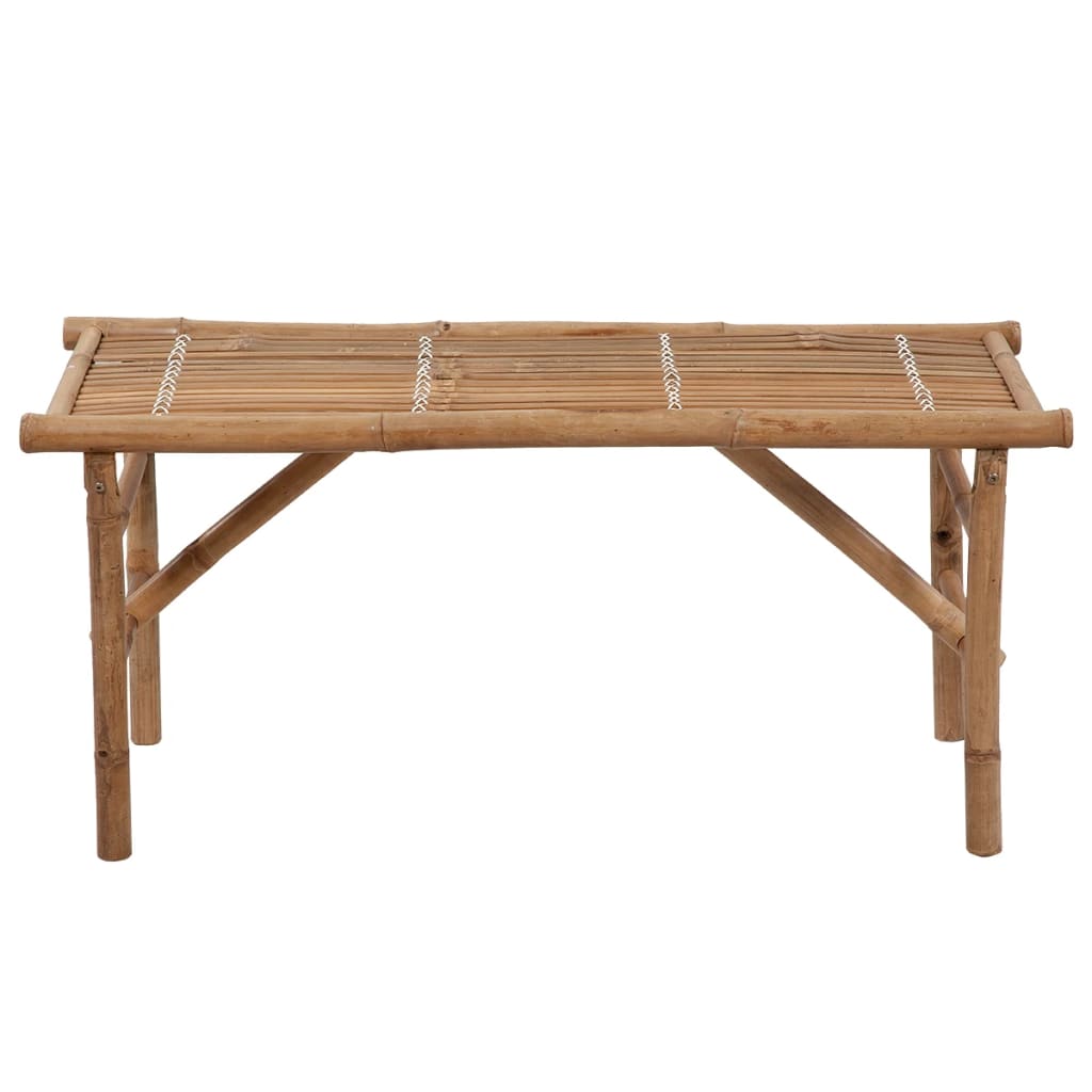 Sammenleggbar Hagebenk Med Pute 118 Cm Bambus