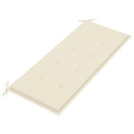 Sammenleggbar Hagebenk Med Pute 118 Cm Bambus