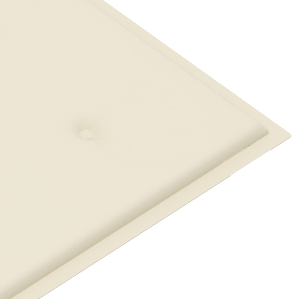 Sammenleggbar Hagebenk Med Pute 118 Cm Bambus