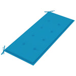 Sammenleggbar Hagebenk Med Pute 118 Cm Bambus