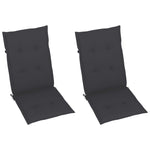 Hagestoler 2 Stk Med Puter Heltre Akasie