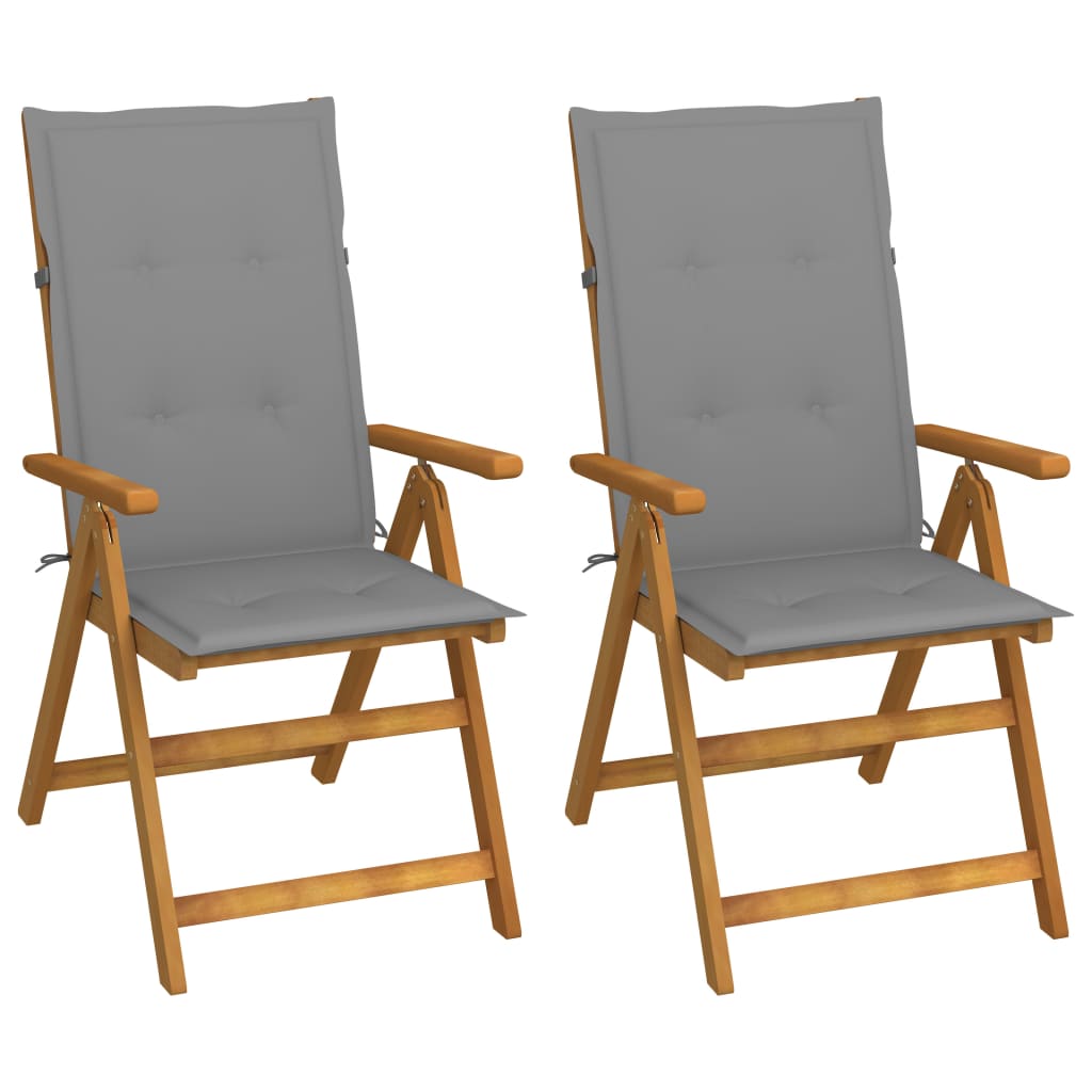 Hagestoler 2 Stk Med Puter Heltre Akasie