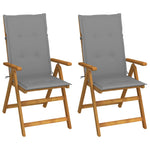 Hagestoler 2 Stk Med Puter Heltre Akasie