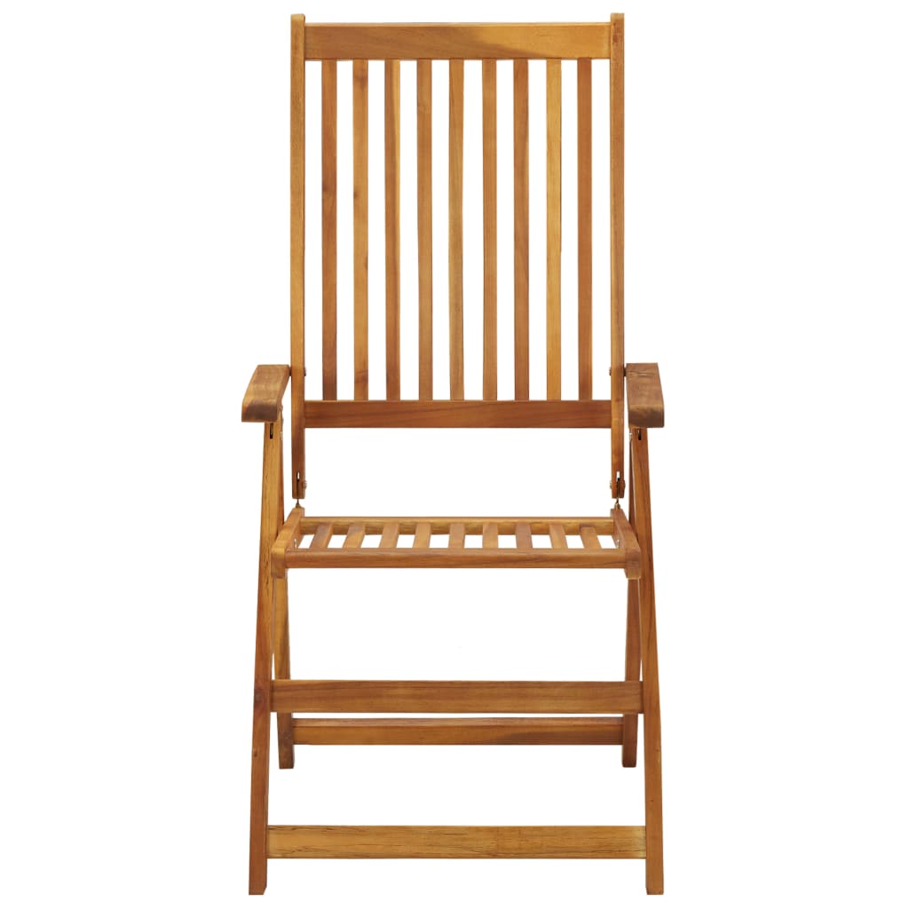 Klappstoler 3 Stk Med Puter Heltre Akasie