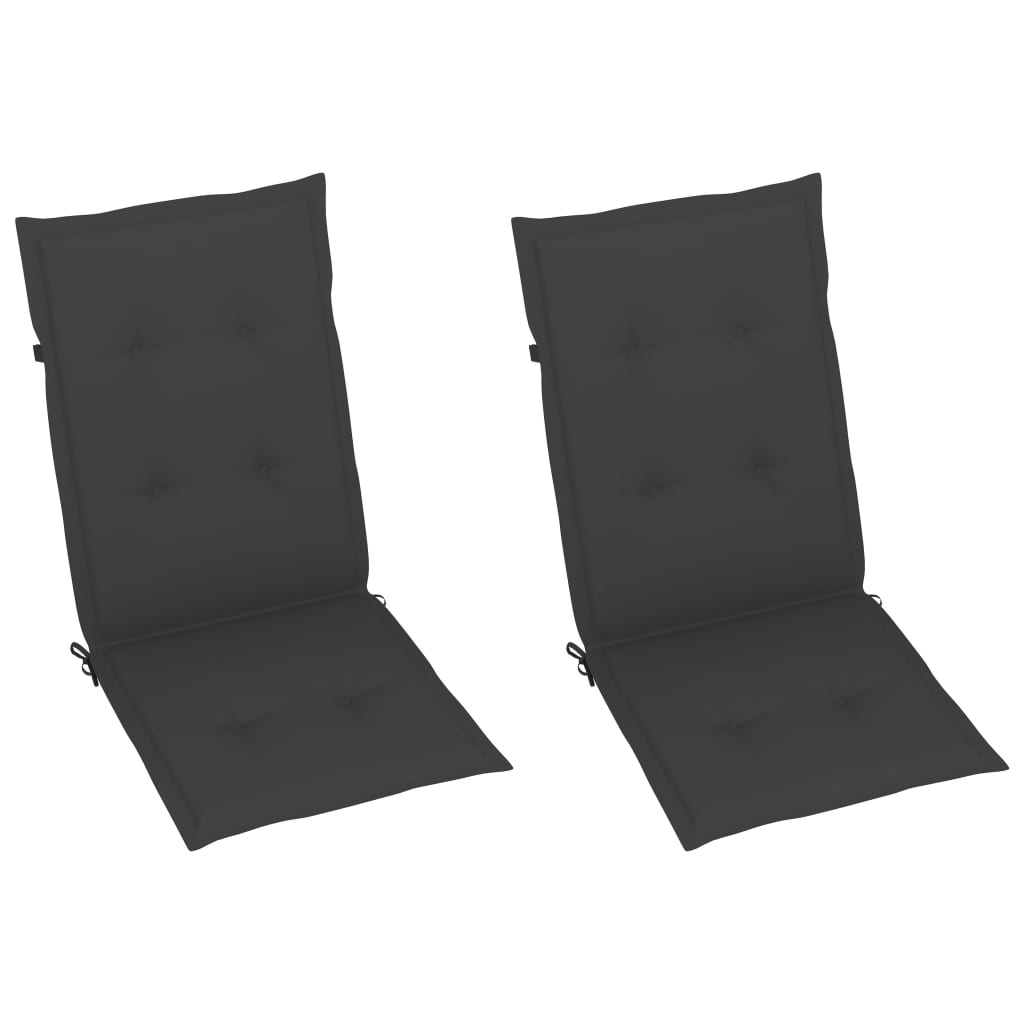 Hagestoler 2 Stk Med Puter Heltre Akasie