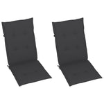 Hagestoler 2 Stk Med Puter Heltre Akasie