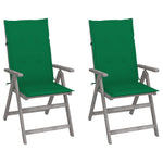 Hagestoler 2 Stk Med Puter Heltre Akasie