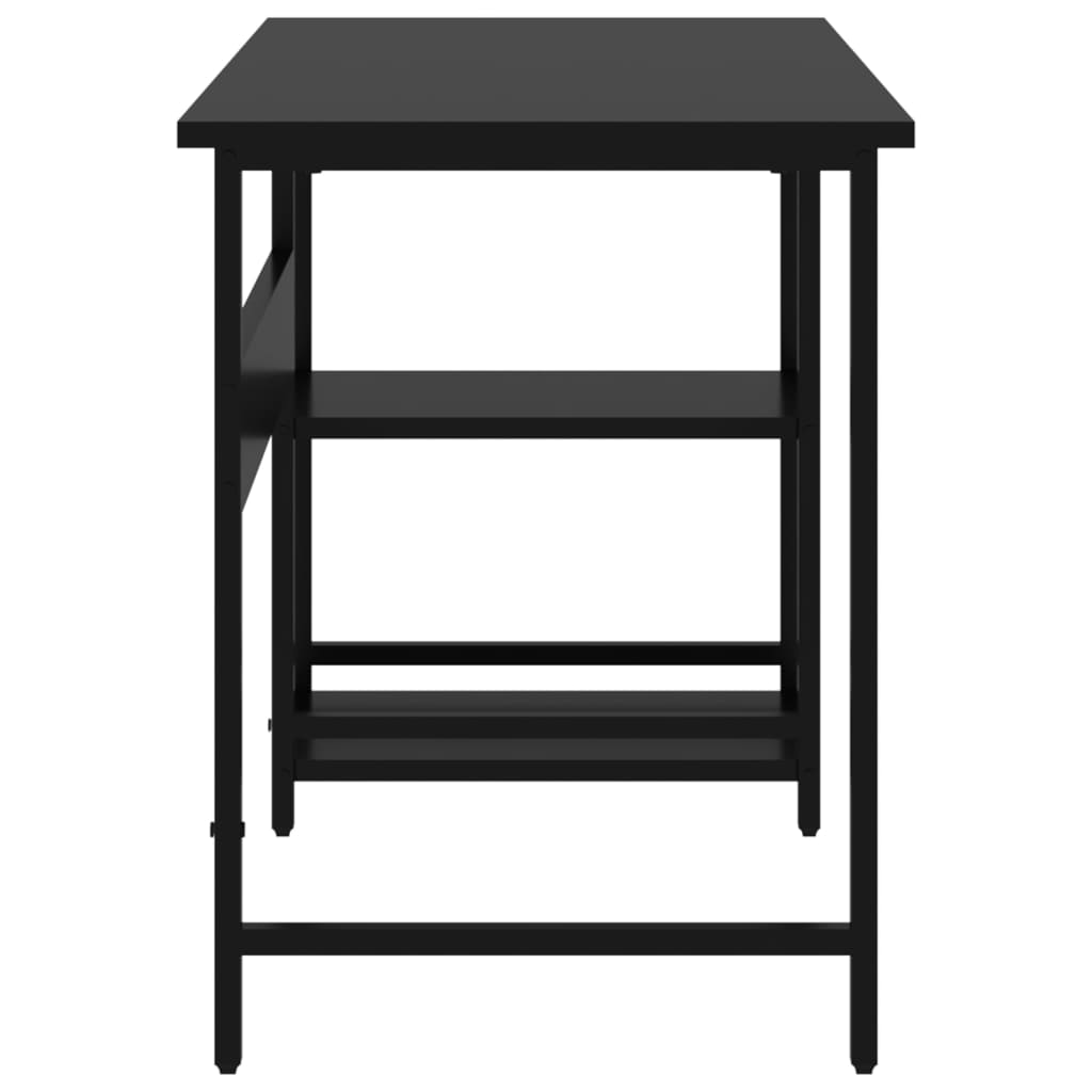 Pc-Bord Svart 105X55X72 Cm Mdf Og Metall