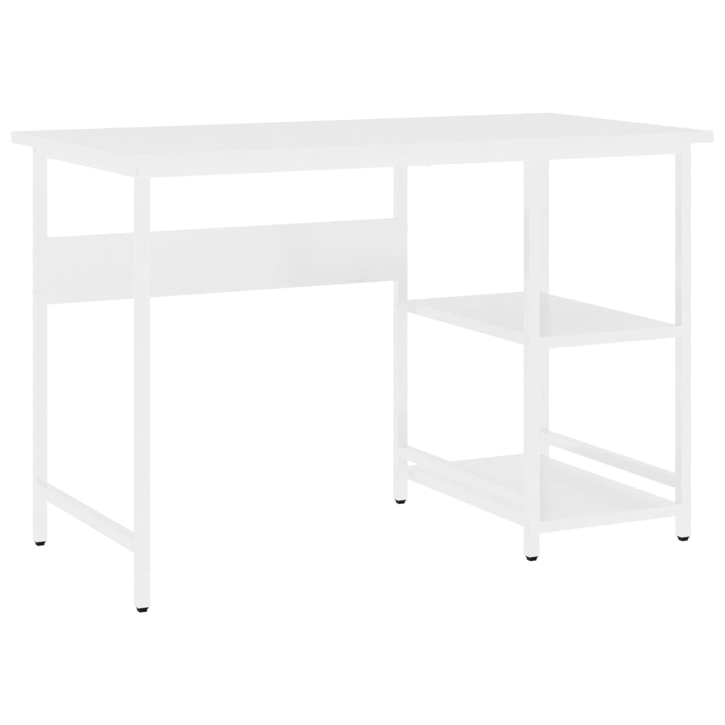 Pc-Bord Hvit 105X55X72 Cm Mdf Og Metall