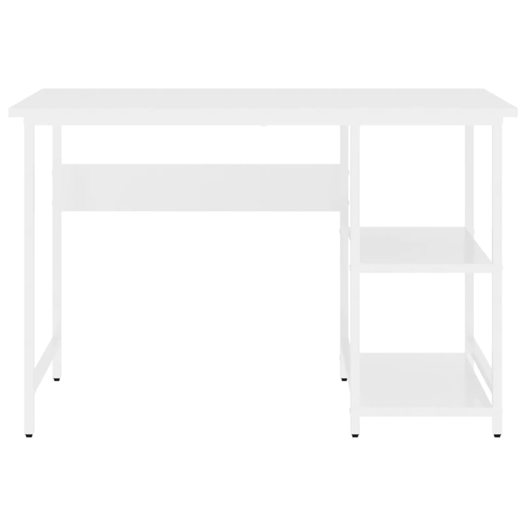 Pc-Bord Hvit 105X55X72 Cm Mdf Og Metall