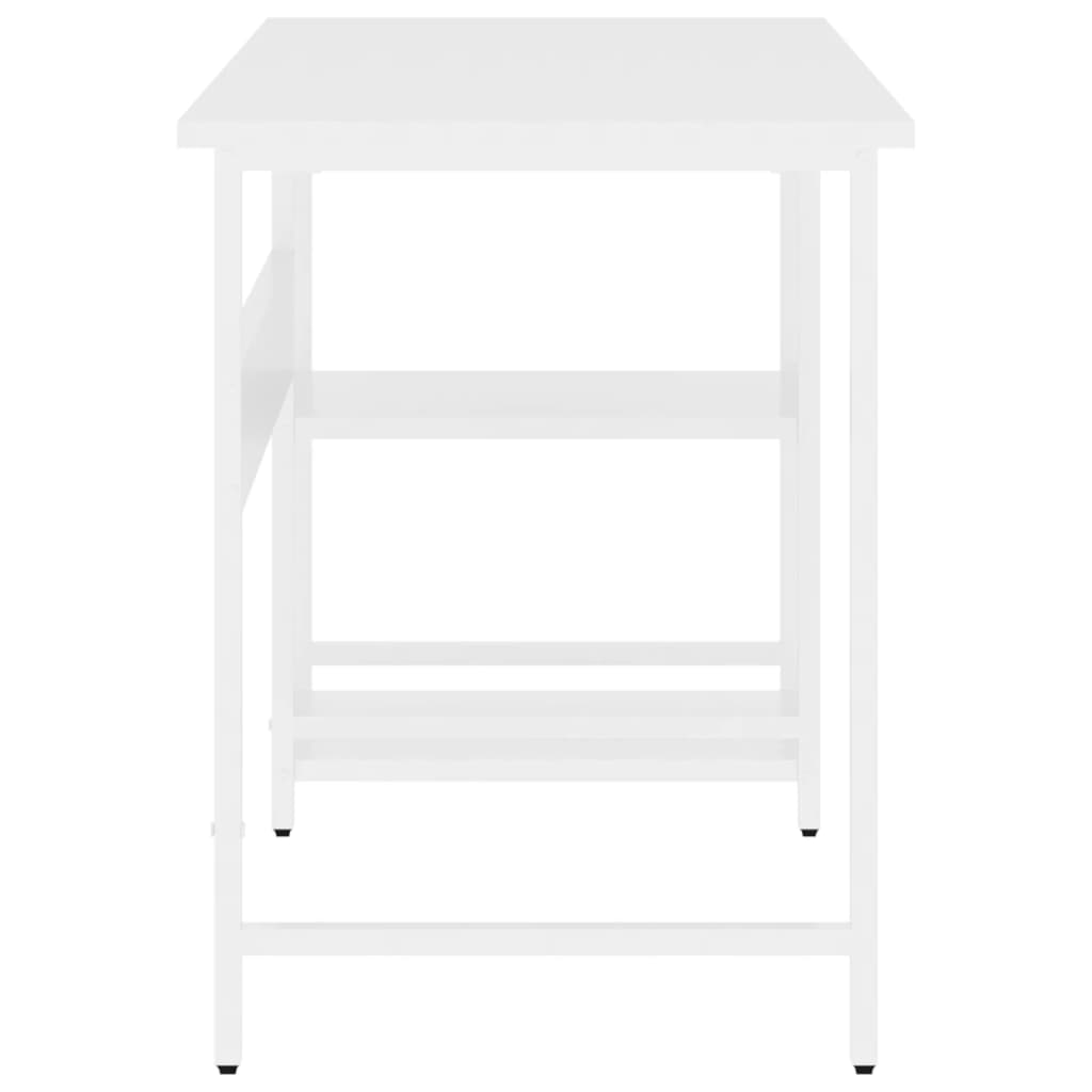 Pc-Bord Hvit 105X55X72 Cm Mdf Og Metall