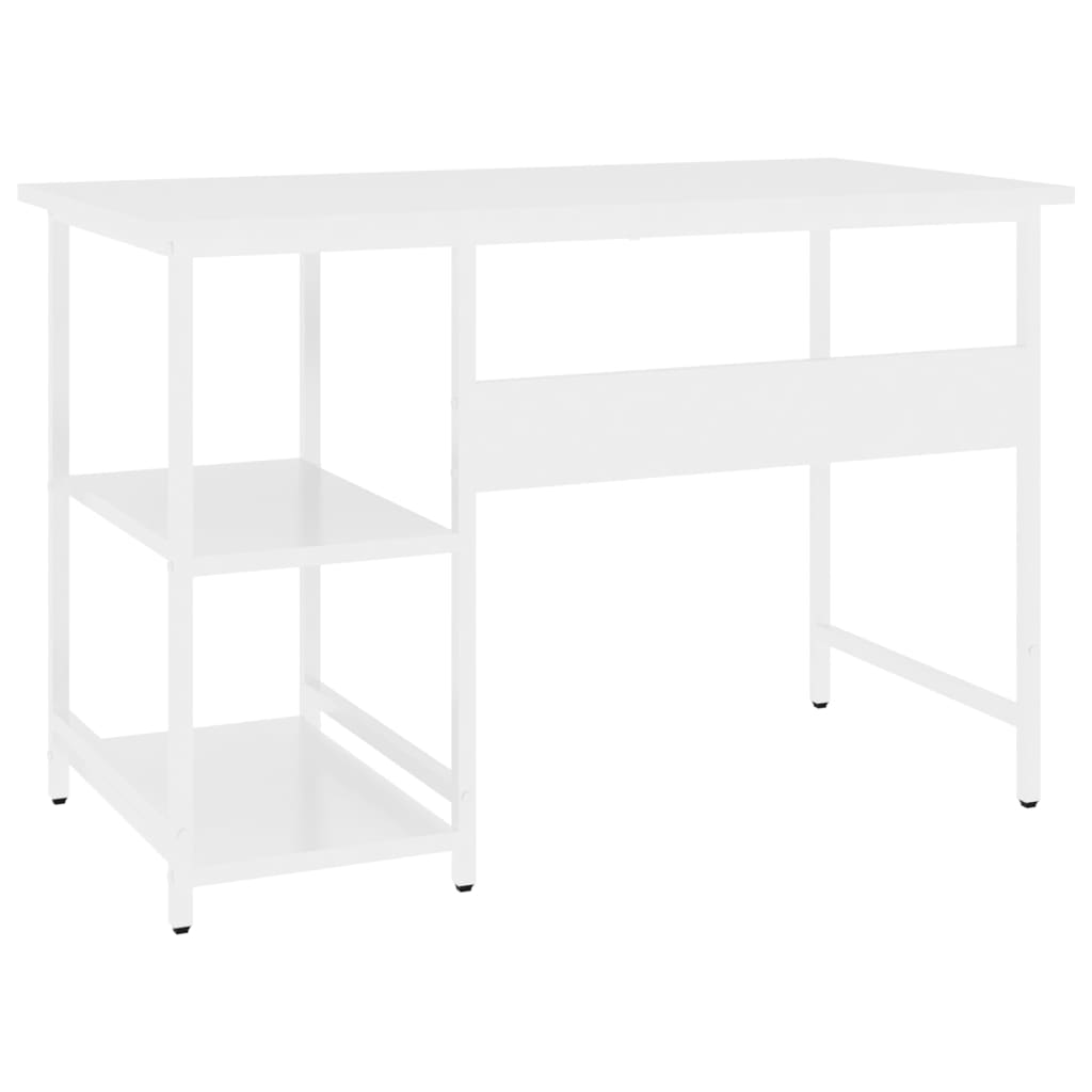 Pc-Bord Hvit 105X55X72 Cm Mdf Og Metall