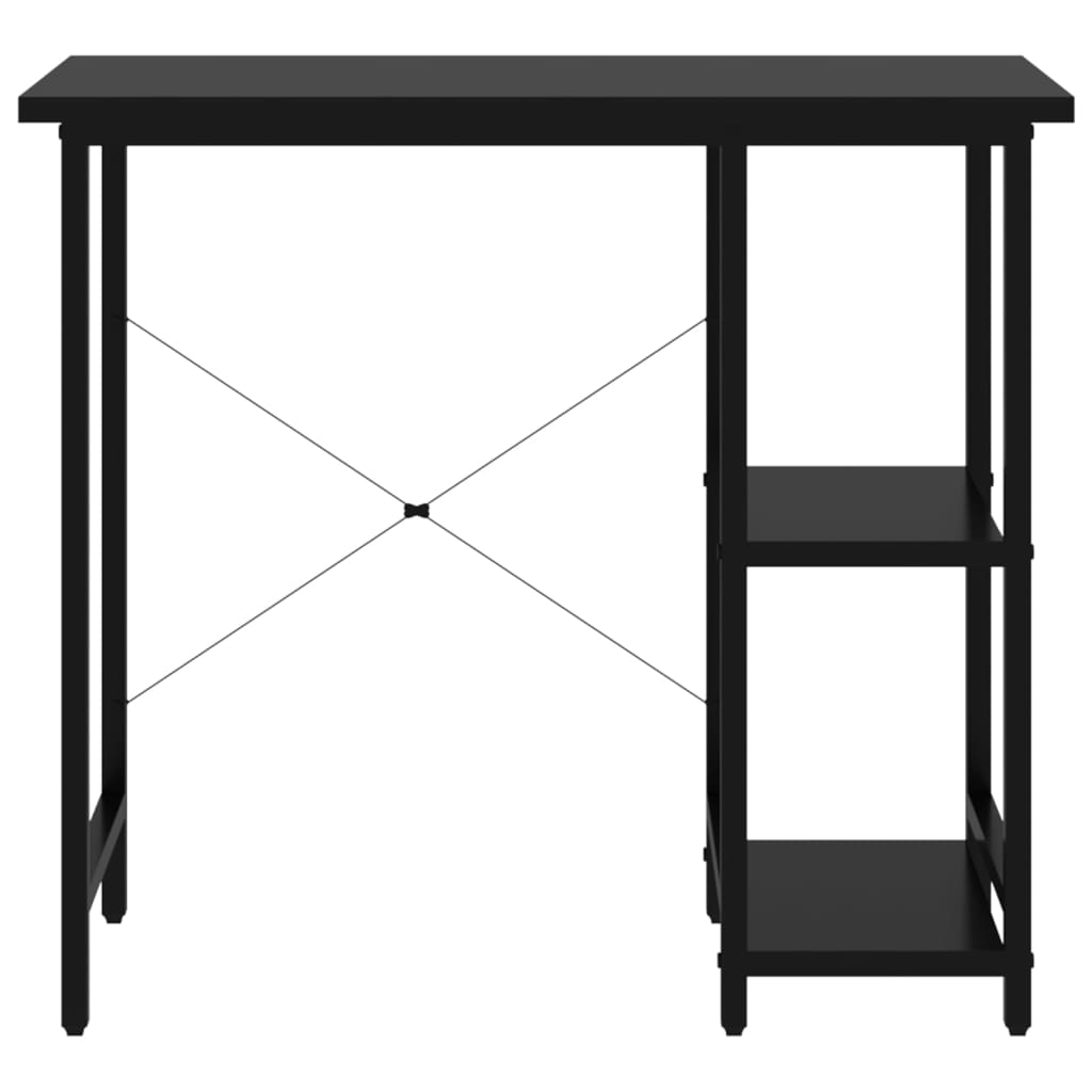 Pc-Bord Svart 80X40X72 Cm Mdf Og Metall