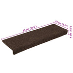 Trappematter 15 Stk Nålestempel 65X21X4 Cm Brun
