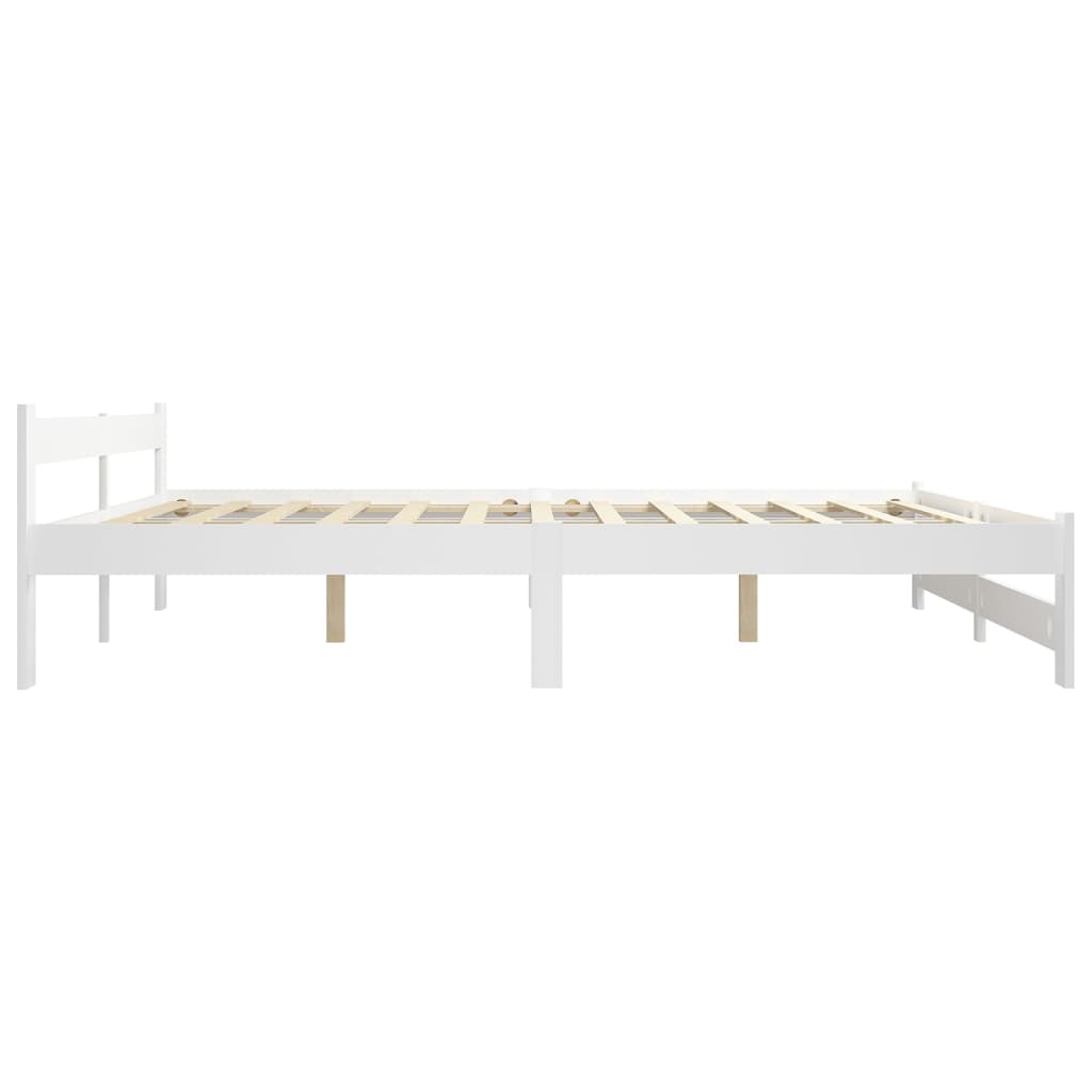 Sengeramme Hvit Heltre Furu 120X200 Cm