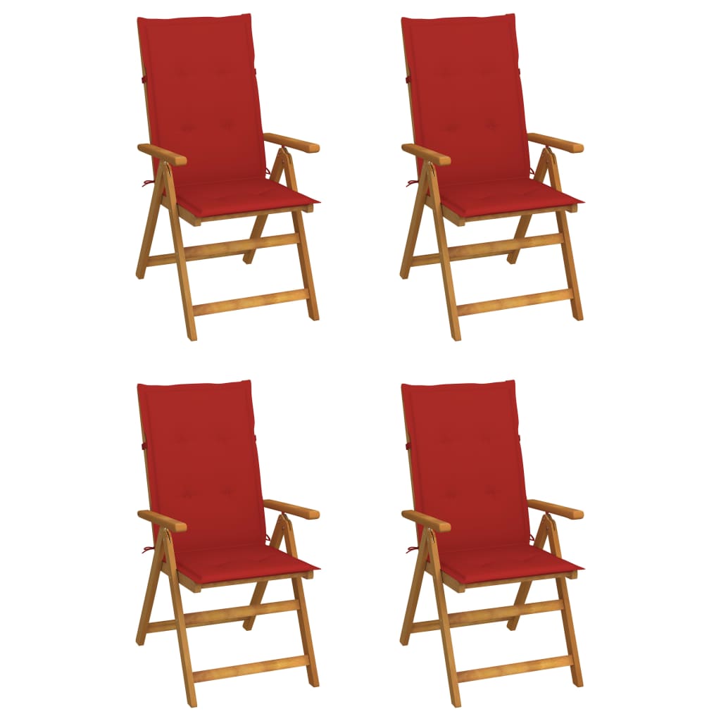 Hagelenestoler 4 Stk Med Puter Heltre Akasie