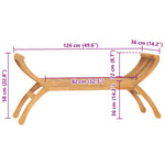 Hagebenk 126 Cm Heltre Teak