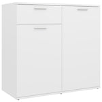 Skjenk Hvit 80X36X75 Cm Konstruert Tre