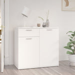Skjenk Hvit 80X36X75 Cm Konstruert Tre