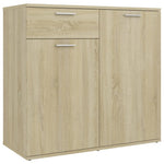 Skjenk Sonoma Eik 80X36X75 Cm Konstruert Tre