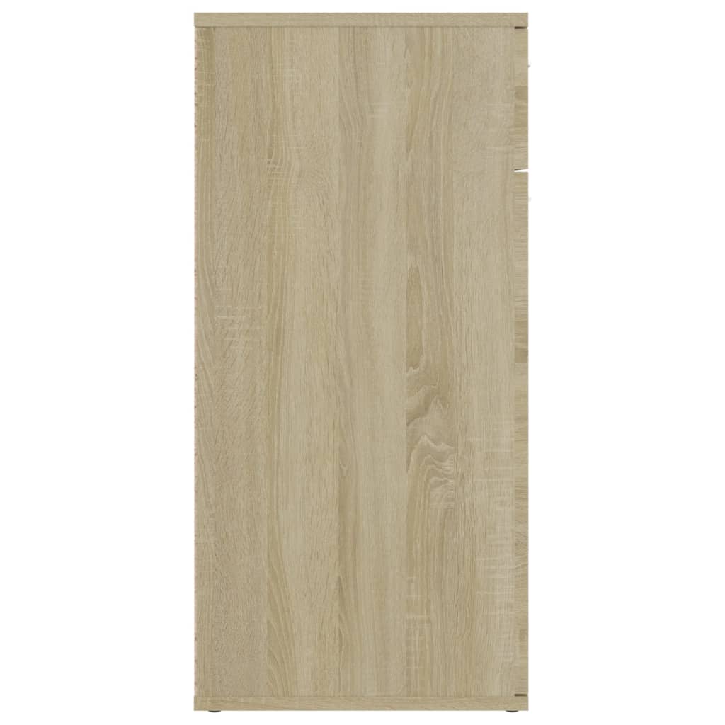 Skjenk Sonoma Eik 80X36X75 Cm Konstruert Tre