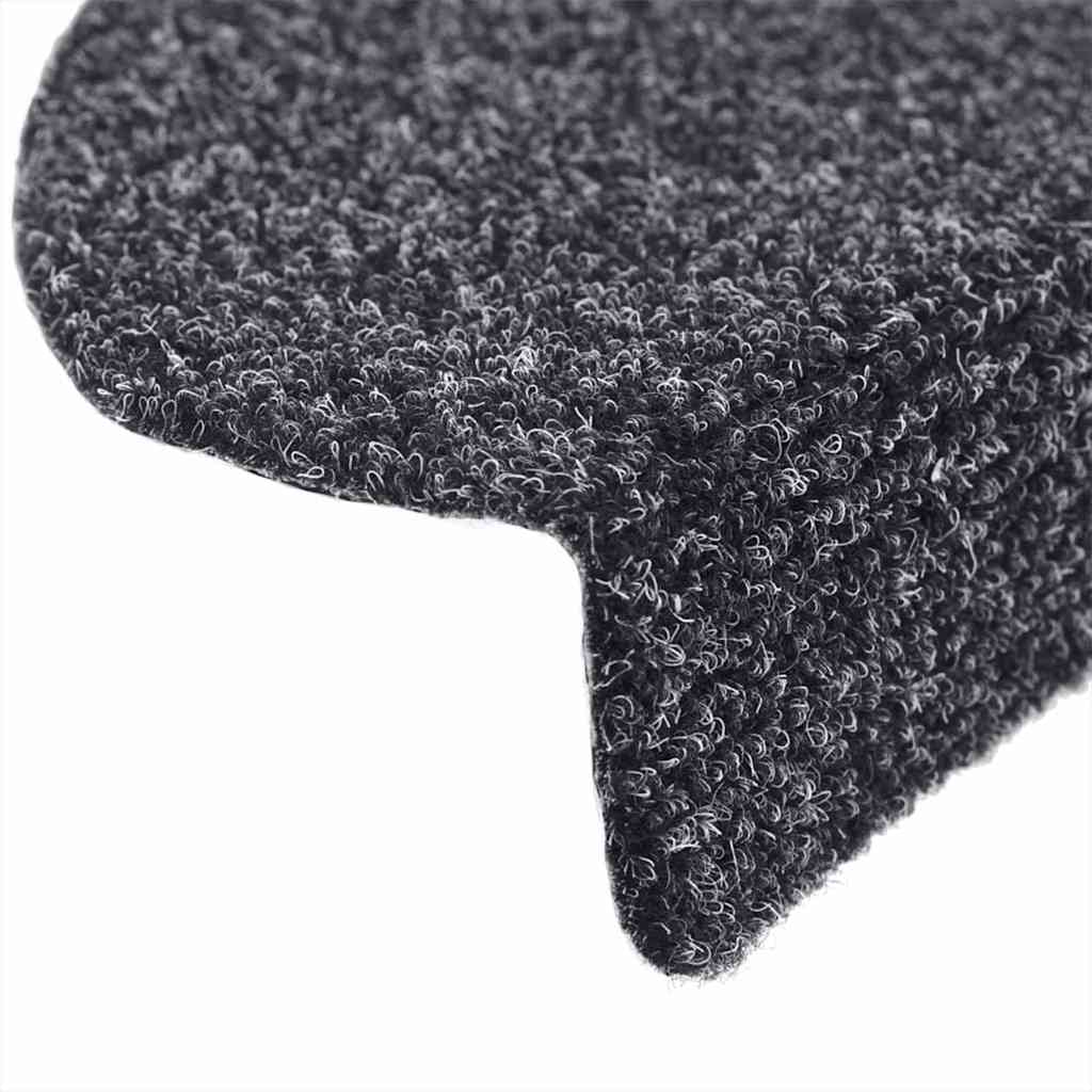 Selvklebende Trappematter 5 Stk Mørkegrå 56X17X3 Cm Nålestempel
