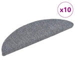 Selvklebende Trappematter 10 Stk Lysegrå 56X17X3 Cm Nålestempel