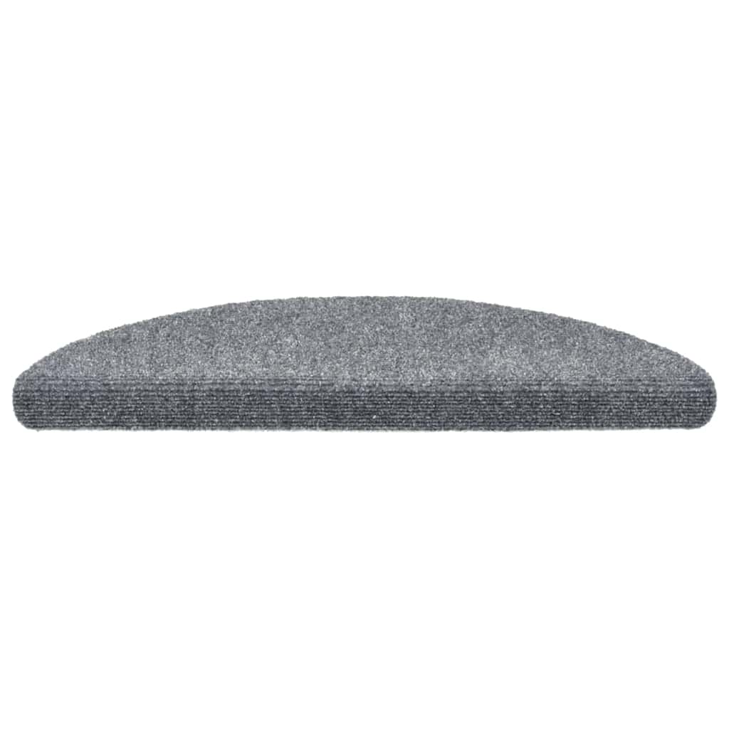 Selvklebende Trappematter 10 Stk Lysegrå 56X17X3 Cm Nålestempel