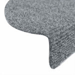 Selvklebende Trappematter 10 Stk Lysegrå 56X17X3 Cm Nålestempel