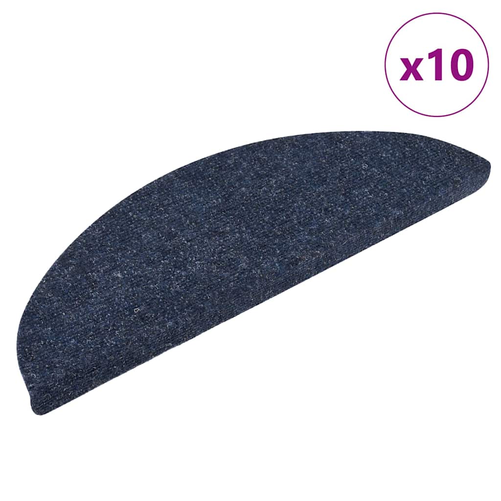 Selvklebende Trappematter 10 Stk Blå 56X17X3 Cm Nålestempel