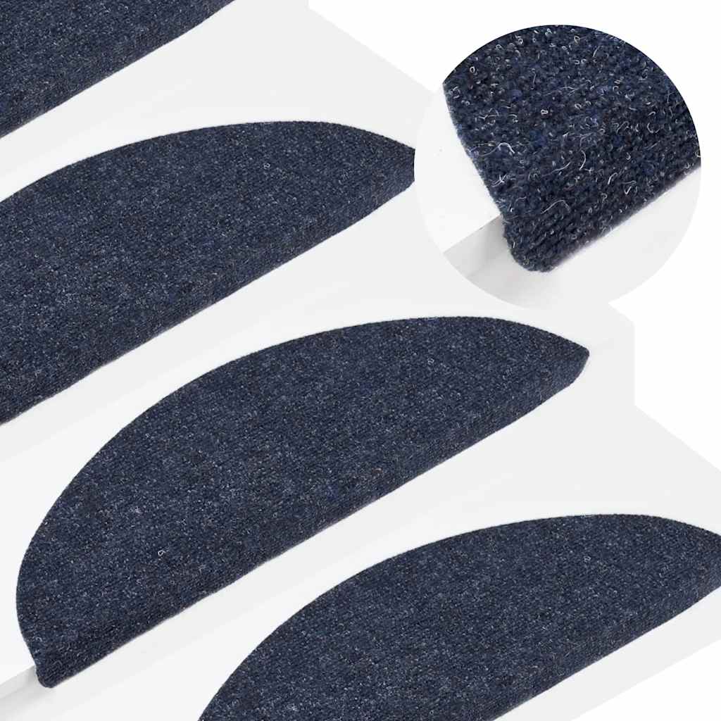 Selvklebende Trappematter 10 Stk Blå 56X17X3 Cm Nålestempel