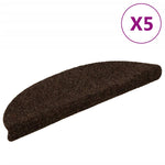 Selvklebende Trappematter 5 Stk Brun 56X17X3 Cm Nålestempel