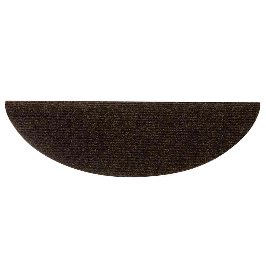 Selvklebende Trappematter 5 Stk Brun 56X17X3 Cm Nålestempel
