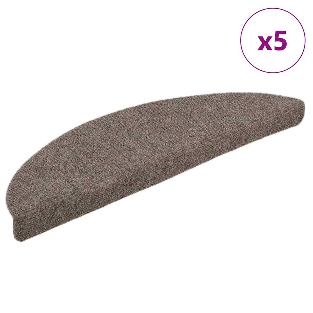 Selvklebende Trappematter 5 Stk Kremhvit 56X17X3 Cm Nålestempel